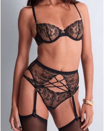 Suspender belt Aubade Cosmic Romance (Black Star)