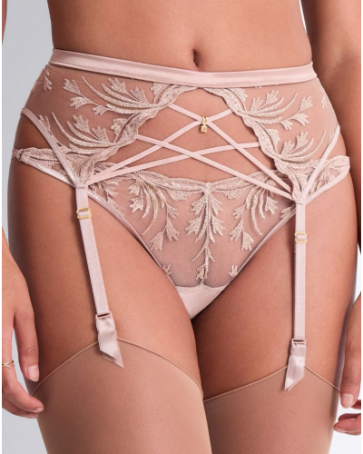 Suspender belt Aubade Cosmic Romance (Sand Rose)