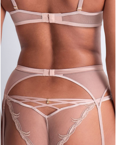 Suspender belt Aubade Cosmic Romance (Sand Rose)