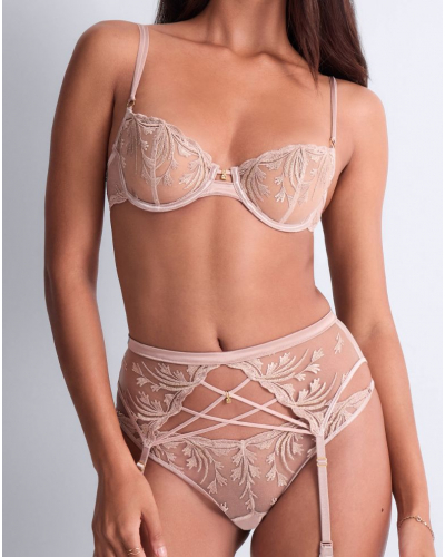 Porte jarretelles Aubade Cosmic Romance (Sand Rose)