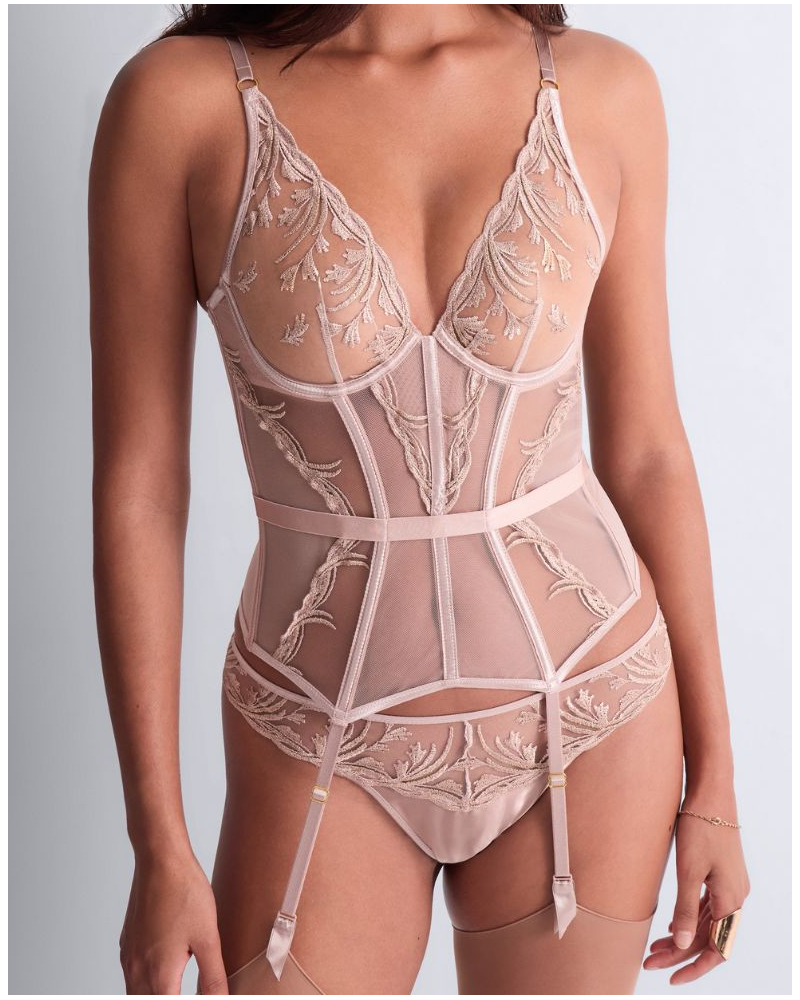 Guêpière Aubade Cosmic Romance (Sand Rose)