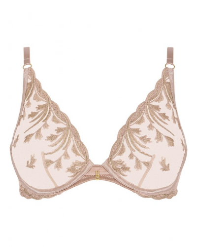 Underwired triangle bra Aubade Cosmic Romance (Sand Rose)