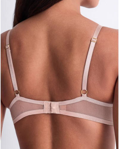 Underwired triangle bra Aubade Cosmic Romance (Sand Rose)