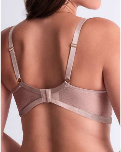 Underwired triangle bra Aubade Cosmic Romance (Sand Rose)