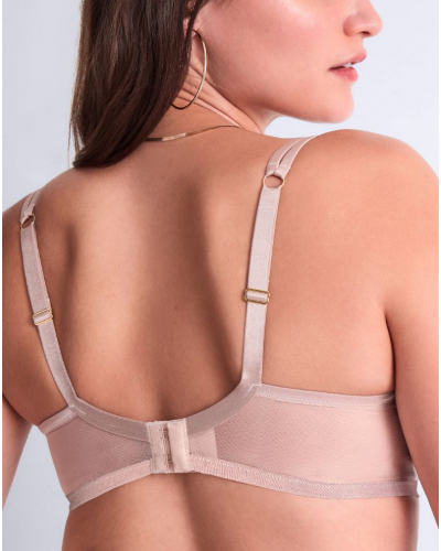 Underwired demi bra Aubade Cosmic Romance (Sand Rose)