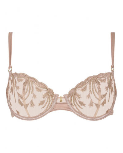 Underwired demi bra Aubade Cosmic Romance (Sand Rose)