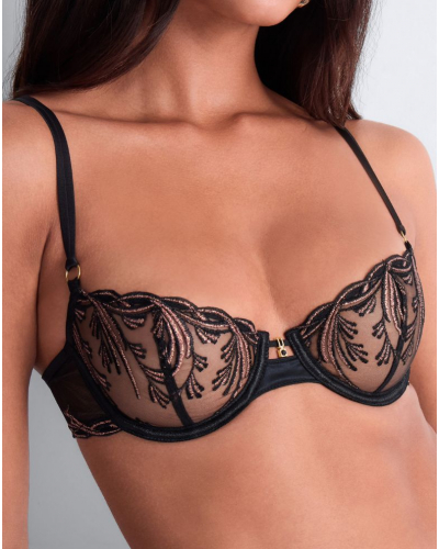 Soutien-gorge corbeille armatures Aubade Cosmic Romance (Black Star)