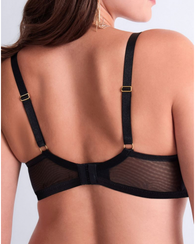 Plunge scarf bra Aubade Cosmic Romance (Black Star)