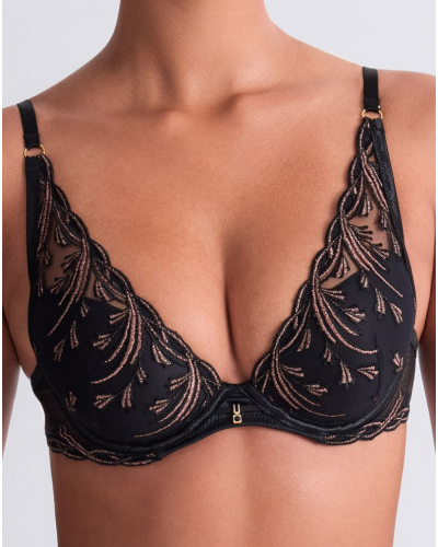 Soutien-gorge plunge foulard Aubade Cosmic Romance (Black Star)