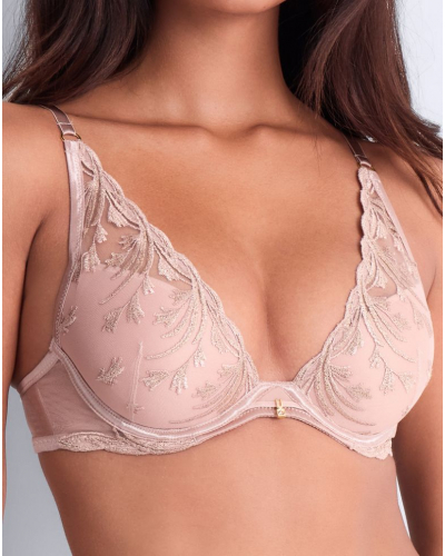 Sujetador plunge con aros Aubade Cosmic Romance (Sand Rose)