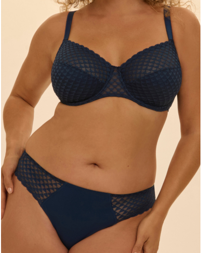 Soutien-gorge armature emboitant en coton Simone Pérèle Subtile (Midnight)