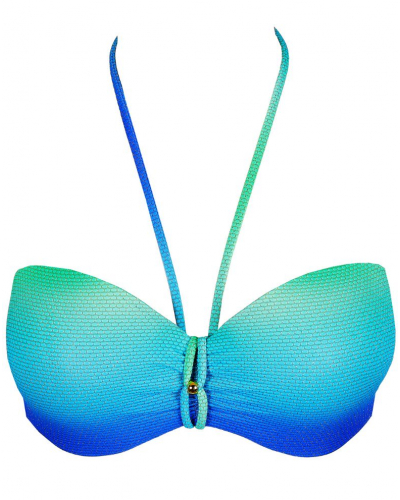 Soutien-gorge de bain brillant bandeau Marie Jo Bain Nusa Dua (Seascape)