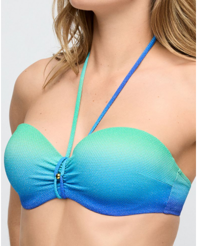 Soutien-gorge de bain brillant bandeau Marie Jo Bain Nusa Dua (Seascape)