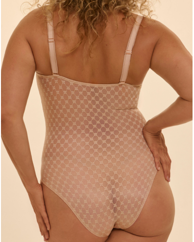 Shaping underwired bodysuit Simone Pérèle Plume (Peau Rosée)