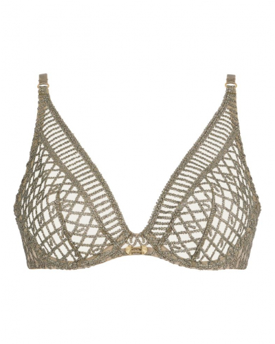 Underwired triangle bra Aubade Stardust Dream (Nile Green)