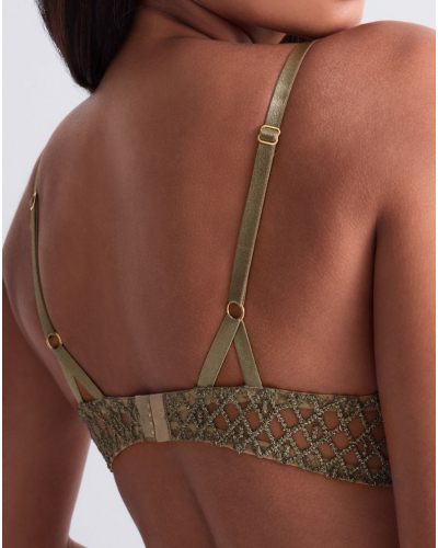 Underwired triangle bra Aubade Stardust Dream (Nile Green)