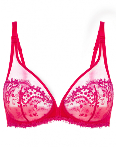 Soutien-gorge armature décolleté plongeant Simone Pérèle Wish (Rouge Rainbow)