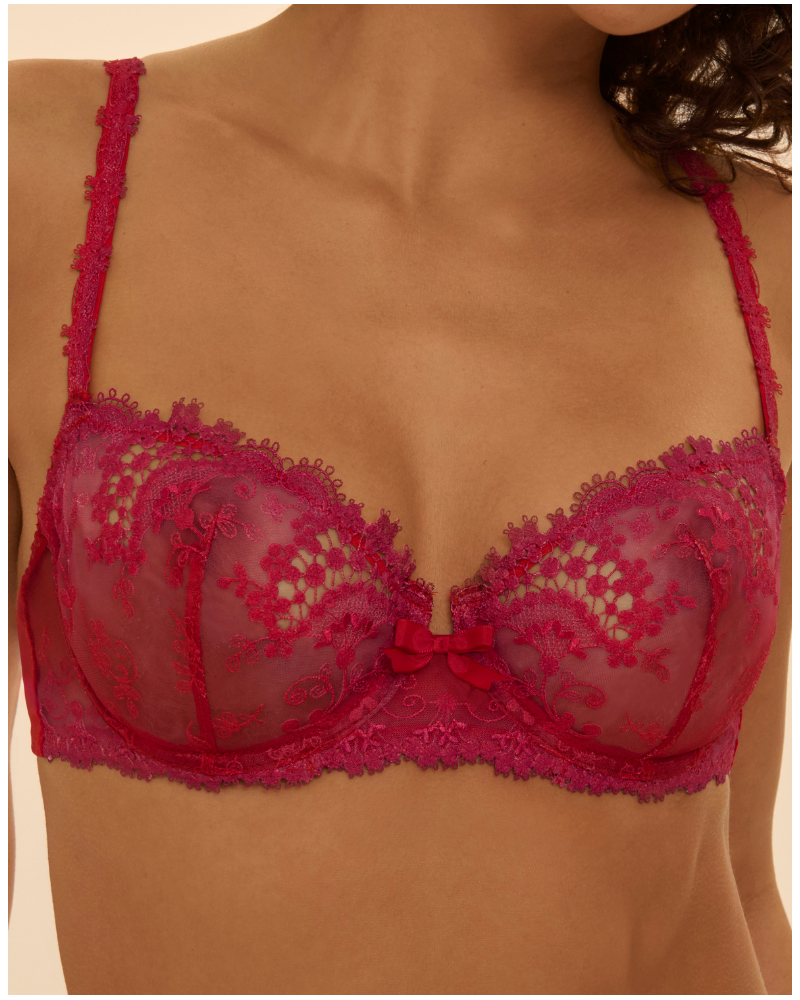 Demi bra Simone Pérèle Wish (Rouge Rainbow)