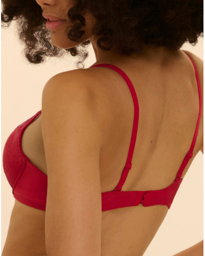 Plunge push-up bra Simone Pérèle Wish (Rouge Rainbow)