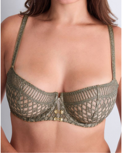 Underwired demi bra Aubade Stardust Dream (Nile Green)