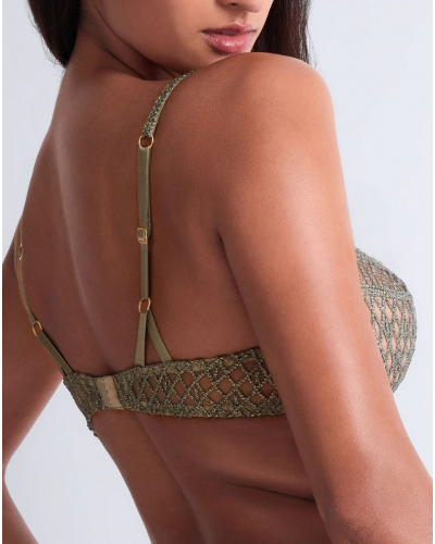 Underwired demi bra Aubade Stardust Dream (Nile Green)