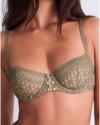 Underwired demi bra Aubade Stardust Dream (Nile Green)