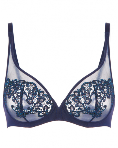 Plunging underwired bra Simone Pérèle Saga (Saphir)