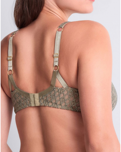 Padded plunge bra Aubade Stardust Dream (Nile Green)