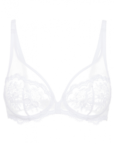 Sujetador plunge con aros Simone Pérèle Intrigue (Blanco)