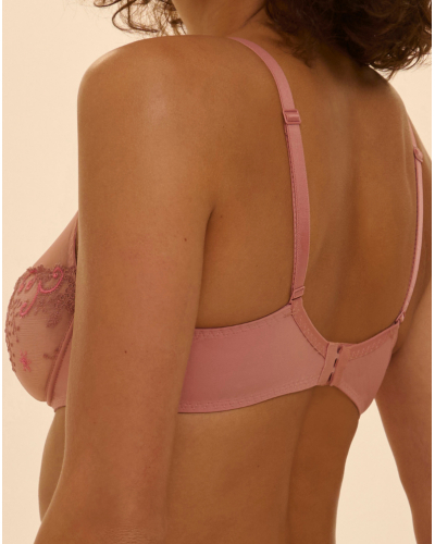 Soutien-gorge armature décolleté plongeant Simone Pérèle Délice (Rose Fumé)
