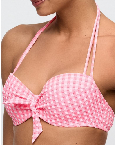 Soutien-gorge de bain balconnet à coque Marie Jo Bain Mary lynn (Rose Gingham)