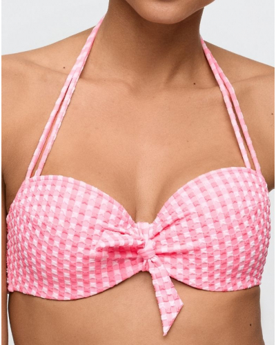 Balcony bikini top with foam cup Marie Jo Swim Mary lynn (Rose Gingham)