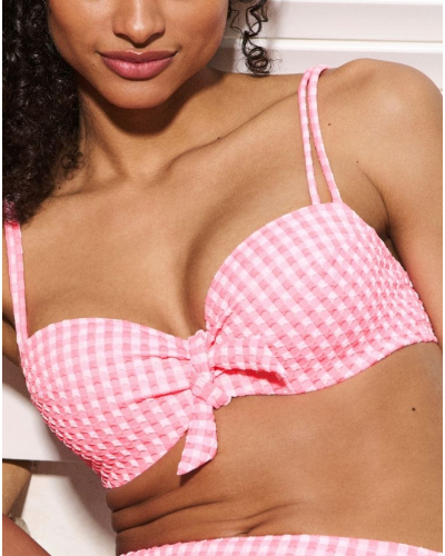 Balcony bikini top with foam cup Marie Jo Swim Mary lynn (Rose Gingham)