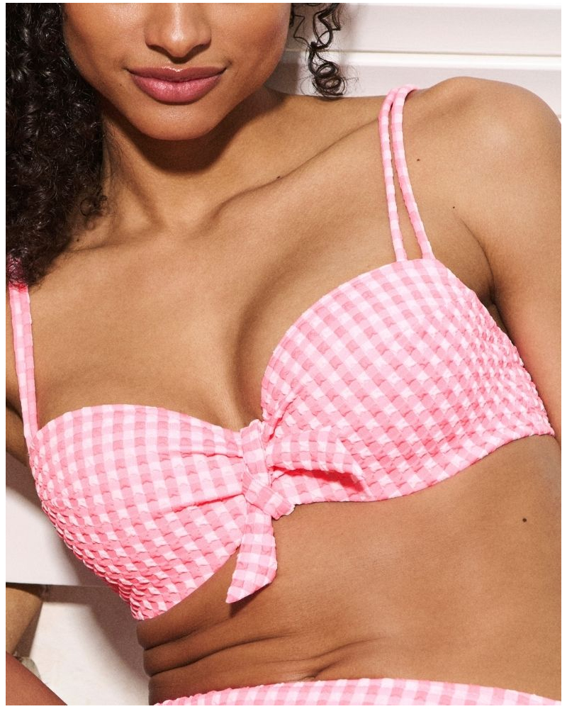 Balcony bikini top with foam cup Marie Jo Swim Mary lynn (Rose Gingham)