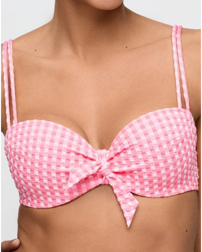 Sujetador de baño balconet con copa Marie Jo Swim Mary lynn (Rose Gingham)