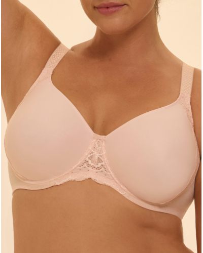 Rigid molded underwire bra Simone Pérèle Caresse (Poudre)