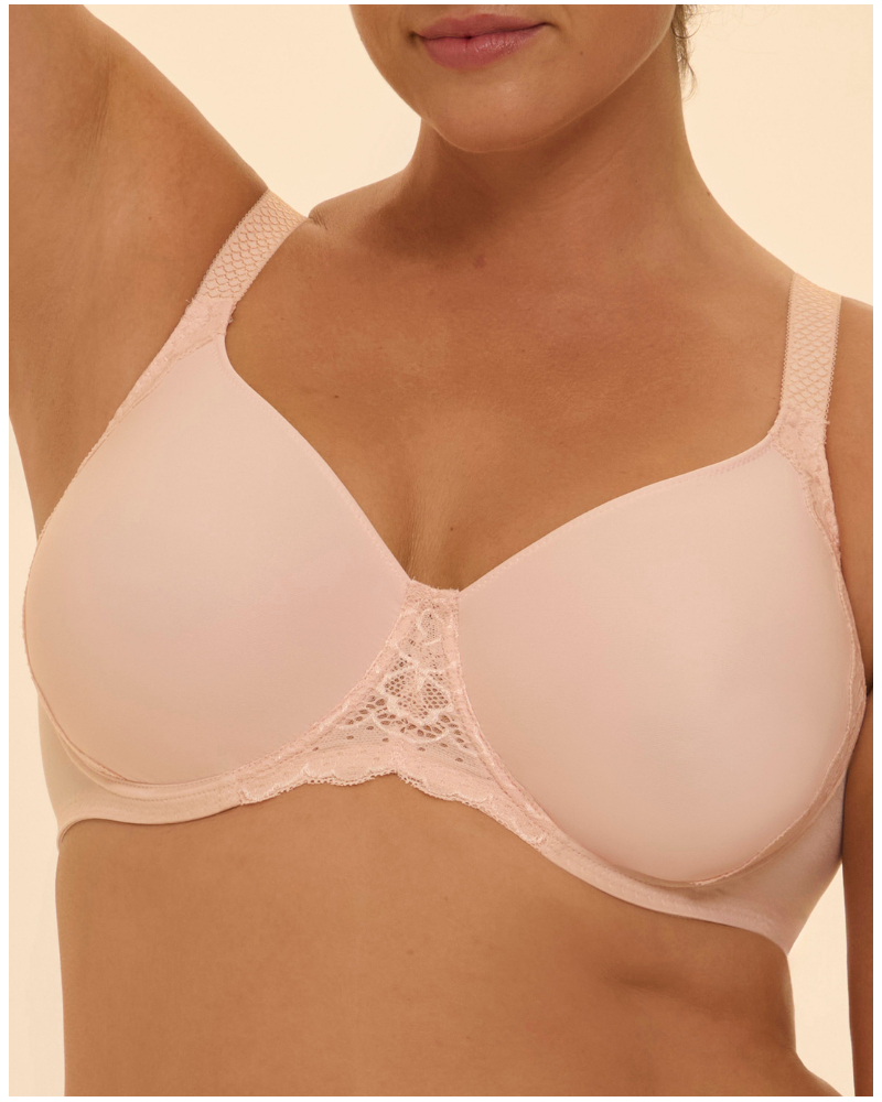 Rigid molded underwire bra Simone Pérèle Caresse (Poudre)