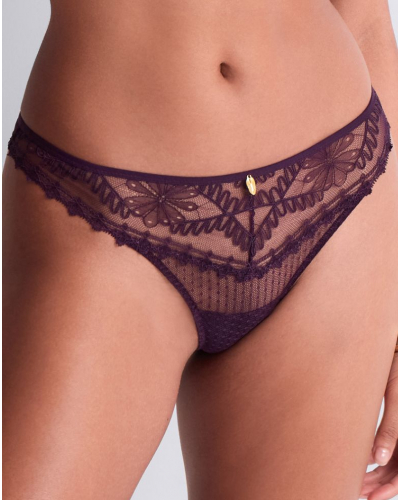 Thong Aubade Mystery Of Love (Plum)