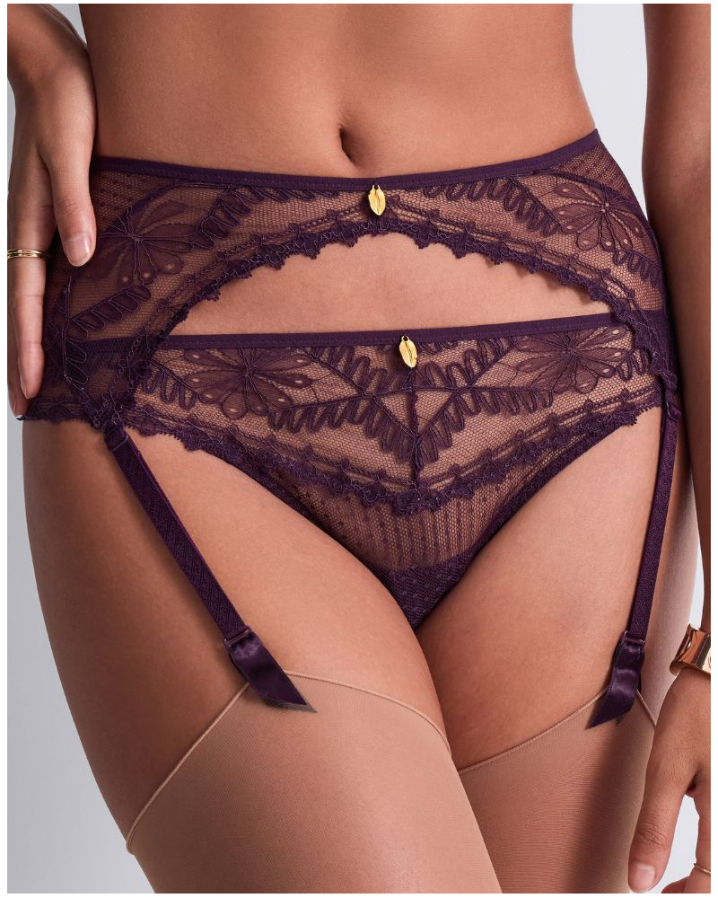 Porte jarretelles Aubade Mystery Of Love (Plum)