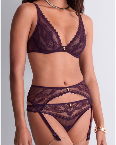 Suspender belt Aubade Mystery Of Love (Plum)