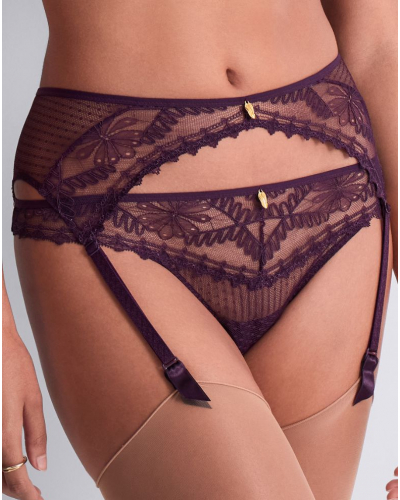 Porte jarretelles Aubade Mystery Of Love (Plum)