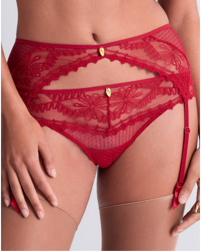 Suspender belt Aubade Mystery Of Love (Cherry)
