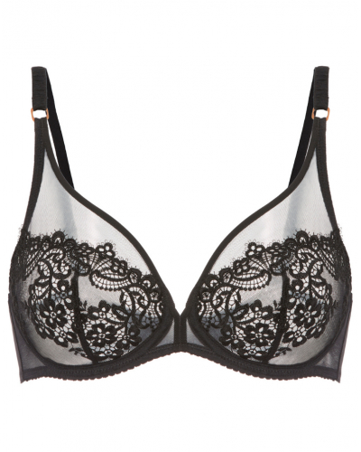 Plunging Underwired bra Simone Pérèle Idole (Black)