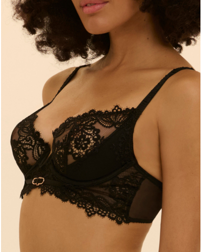 Soutien-gorge plongeant demi mousse Simone Pérèle Idole (Noir)