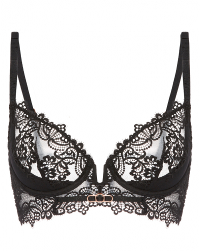 Soutien-gorge plongeant demi mousse Simone Pérèle Idole (Noir)