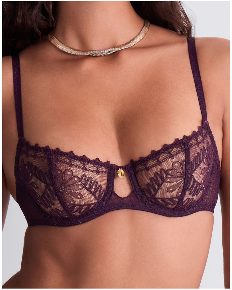 Sujetador corbeille con aros Aubade Mystery Of Love (Plum)