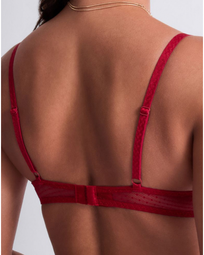 Underwired demi bra Aubade Mystery Of Love (Cherry)