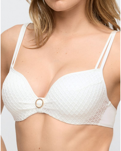 Soutien-gorge de bain coque forme de coeur Marie Jo Bain Taleah (Elfin White)