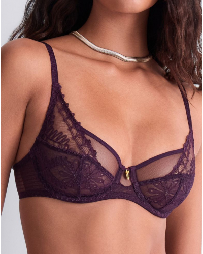 Underwired bra Aubade Mystery Of Love (Plum)