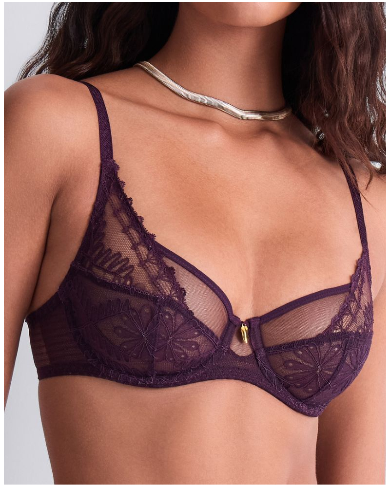 Underwired bra Aubade Mystery Of Love (Plum)
